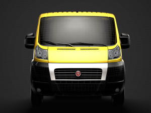 fiat ducato chassis truck single cab 3800wb 2014 Modèle 3D