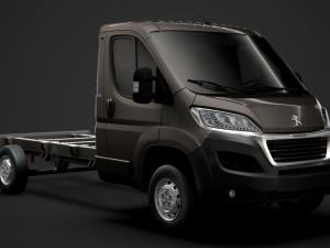 peugeot boxer chassis truck single cab 3800wb 2020 Modèle 3D