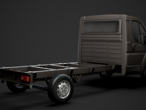 peugeot boxer chassis truck single cab 3800wb 2020 Model 3D