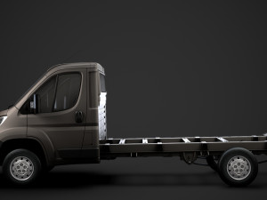 peugeot boxer chassis truck single cab 3800wb 2020 Model 3D