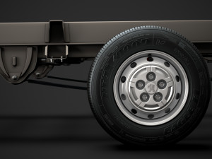 peugeot boxer chassis truck single cab 3800wb 2020 Model 3D