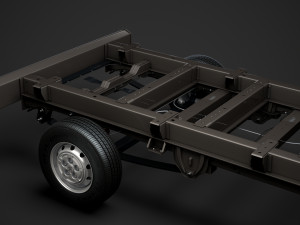 peugeot boxer chassis truck single cab 3800wb 2020 Model 3D