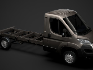 peugeot boxer chassis truck single cab 3800wb 2020 Model 3D