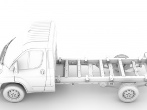 peugeot boxer chassis truck single cab 3800wb 2020 Model 3D