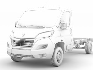 peugeot boxer chassis truck single cab 3800wb 2020 Model 3D