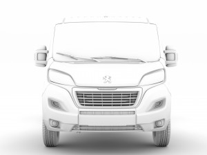 peugeot boxer chassis truck single cab 3800wb 2020 Model 3D