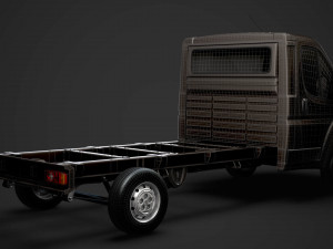 peugeot boxer chassis truck single cab 3800wb 2020 Model 3D