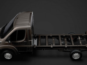 peugeot boxer chassis truck single cab 3800wb 2020 Model 3D