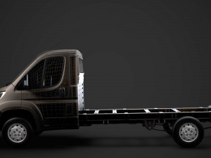 peugeot boxer chassis truck single cab 3800wb 2020 Model 3D