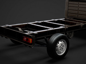 peugeot boxer chassis truck single cab 3800wb 2020 Model 3D