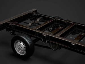 peugeot boxer chassis truck single cab 3800wb 2020 Model 3D