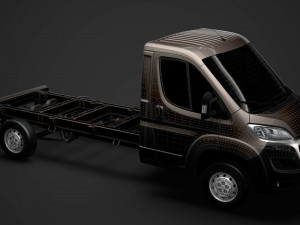 peugeot boxer chassis truck single cab 3800wb 2020 Model 3D