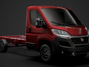 fiat ducato chassis truck single cab 3800wb 2020 Modelo 3D