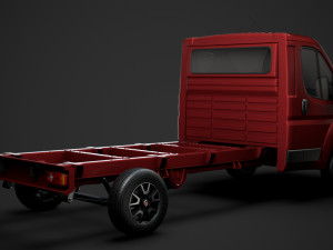 fiat ducato chassis truck single cab 3800wb 2020 3D Modell