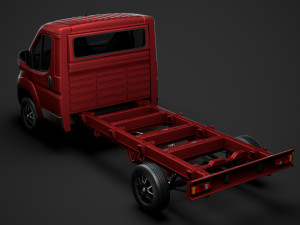 fiat ducato chassis truck single cab 3800wb 2020 3D Modell