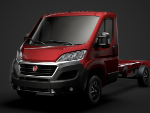 fiat ducato chassis truck single cab 3800wb 2020 3D Modell