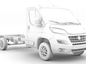 fiat ducato chassis truck single cab 3800wb 2020 3D Modell