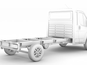 fiat ducato chassis truck single cab 3800wb 2020 3D Modell