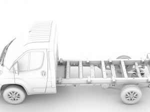 fiat ducato chassis truck single cab 3800wb 2020 3D Modell