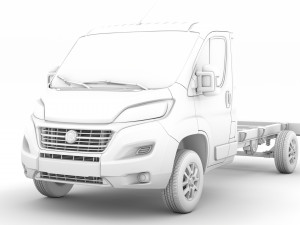 fiat ducato chassis truck single cab 3800wb 2020 3D Modell