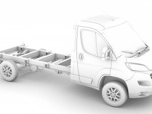 fiat ducato chassis truck single cab 3800wb 2020 3D Modell
