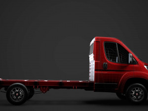 fiat ducato chassis truck single cab 3800wb 2020 3D Modell