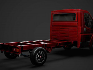 fiat ducato chassis truck single cab 3800wb 2020 3D Modell