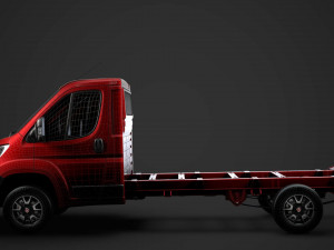 fiat ducato chassis truck single cab 3800wb 2020 3D Modell