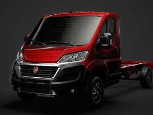 fiat ducato chassis truck single cab 3800wb 2020 3D Modell