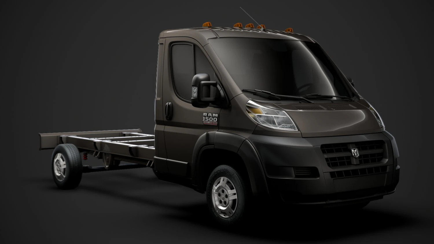 ram promaster chassis truck single cab 4035 wb 2019 3D Model .c4d .max .obj .3ds .fbx .stl .blend