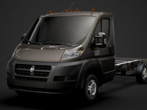 ram promaster chassis truck single cab 4035 wb 2019 3D Model