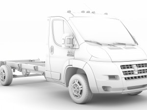 ram promaster chassis truck single cab 4035 wb 2019 3D Model