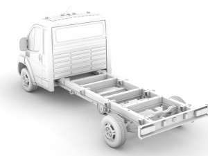 ram promaster chassis truck single cab 4035 wb 2019 3D Model