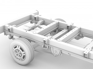 ram promaster chassis truck single cab 4035 wb 2019 3D Model