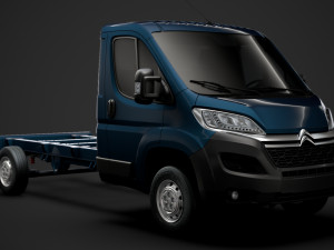citroen jumper chassis truck single cab 3800wb 2020 Modèle 3D