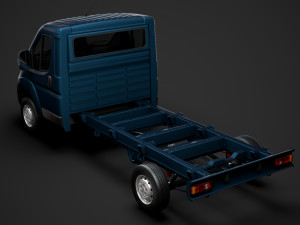 citroen jumper chassis truck single cab 3800wb 2020 Modelo 3D