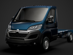 citroen jumper chassis truck single cab 3800wb 2020 Modelo 3D