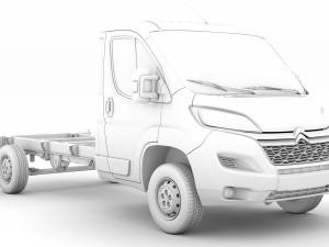 citroen jumper chassis truck single cab 3800wb 2020 Modelo 3D