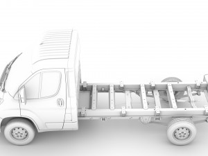 citroen jumper chassis truck single cab 3800wb 2020 Modelo 3D