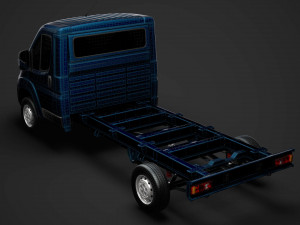 citroen jumper chassis truck single cab 3800wb 2020 Modelo 3D