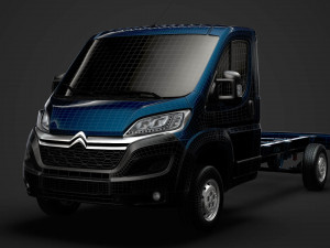 citroen jumper chassis truck single cab 3800wb 2020 Modelo 3D