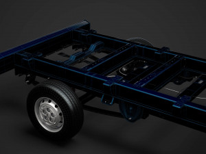 citroen jumper chassis truck single cab 3800wb 2020 Modelo 3D