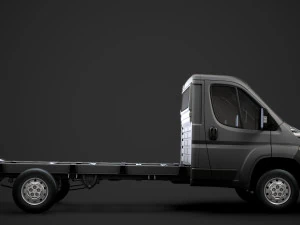 peugeot boxer şasi kamyon tek kabin 3800wb 2014 3D Model