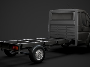 peugeot boxer chassis truck single cab 3800wb 2014 Modello 3D