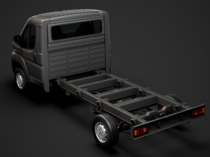 peugeot boxer chassis truck single cab 3800wb 2014 Modello 3D
