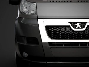 peugeot boxer şasi kamyon tek kabin 3800wb 2014 3D Model