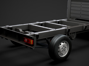 peugeot boxer chassis truck single cab 3800wb 2014 Modello 3D
