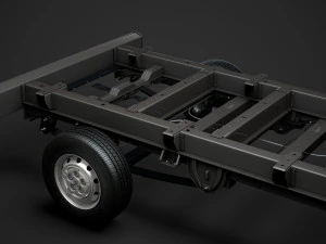 peugeot boxer şasi kamyon tek kabin 3800wb 2014 3D Model