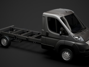 peugeot boxer chassis truck single cab 3800wb 2014 Modello 3D