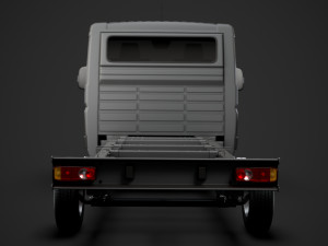 peugeot boxer chassis truck single cab 3800wb 2014 Modello 3D